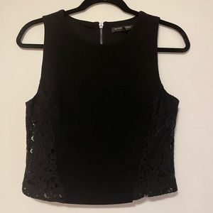 Banana Republic tight black crop top.
